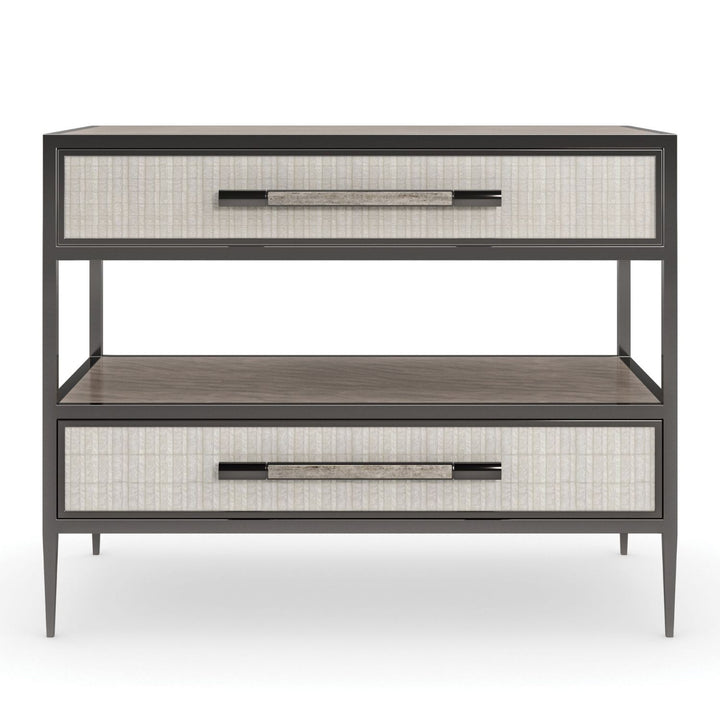 Dual Impressions Bedside Table Caracole 1