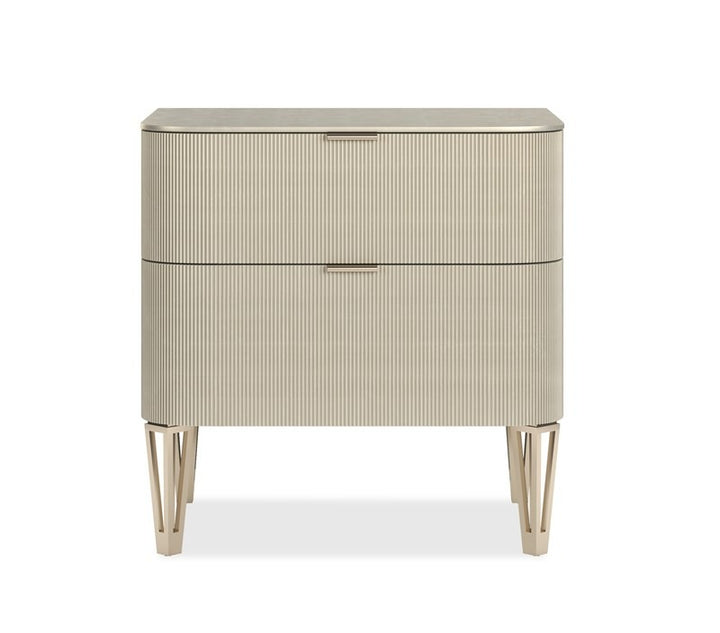 True Love 2 Drawer Small Bedside Table - Oracle Caracole 1