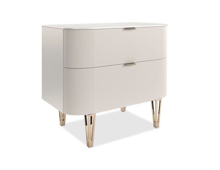 True Love Bedside Table - Matte Pearl Caracole 2