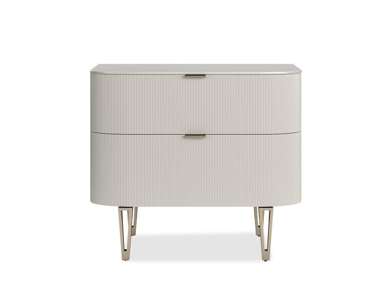 True Love Bedside Table - Matte Pearl Caracole 1