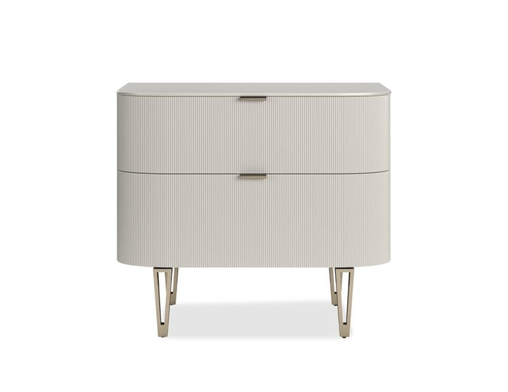 True Love Bedside Table - Matte Pearl Caracole 1