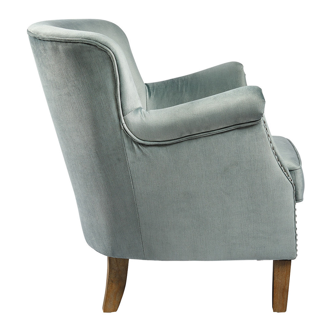 Claude Velvet Armchair - Sage
