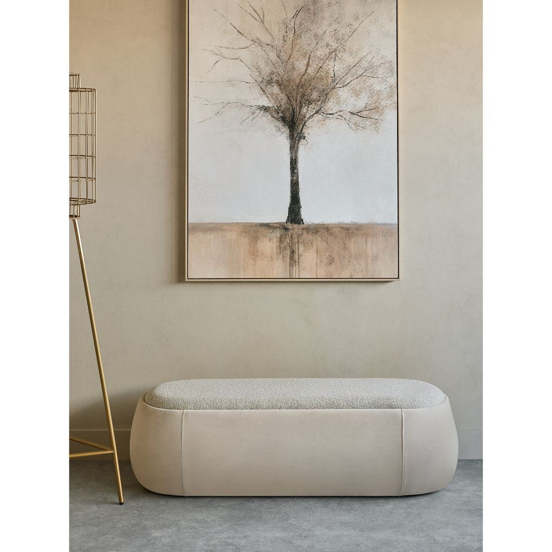 Clemance Storage Bench - Mushroom