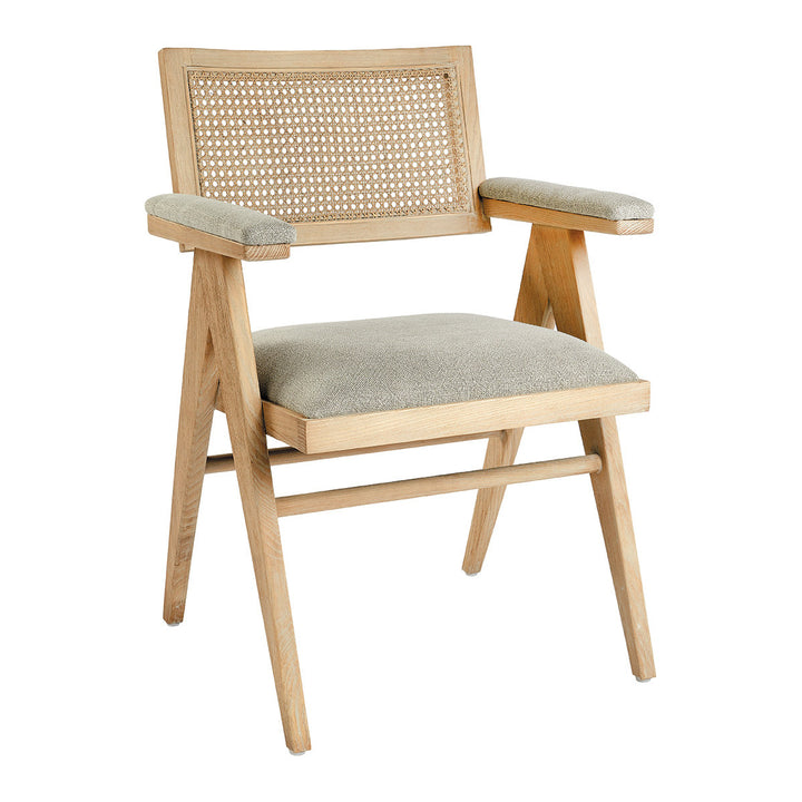 Colby Ash Armchair - Beige Linen
