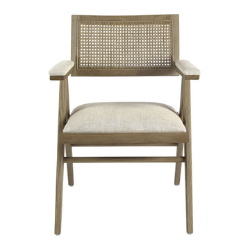 Colby Ash Armchair - Ecru Linen