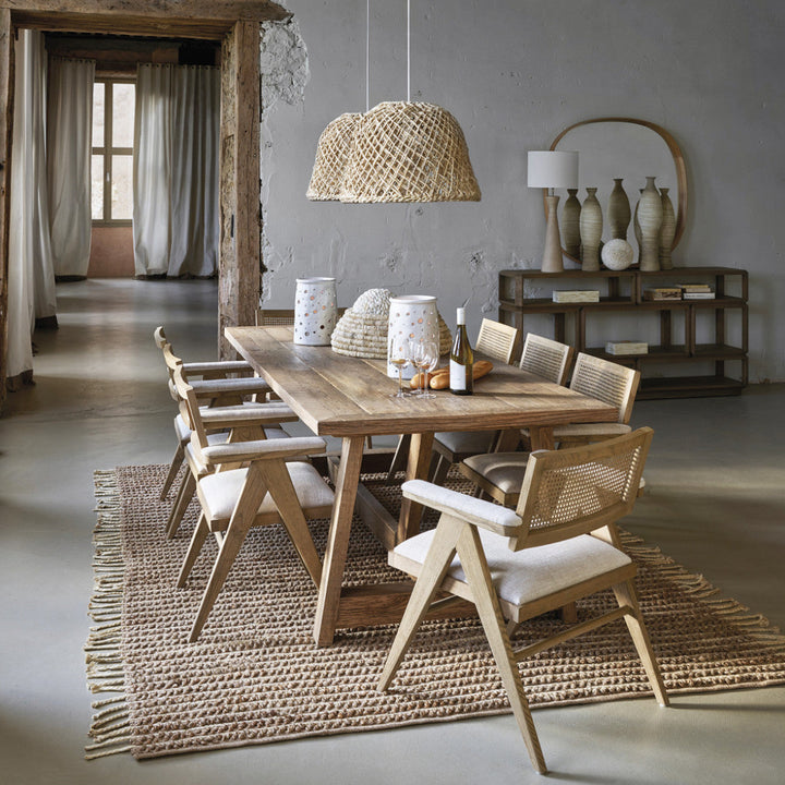 Colby Ash Armchair - Ecru Linen