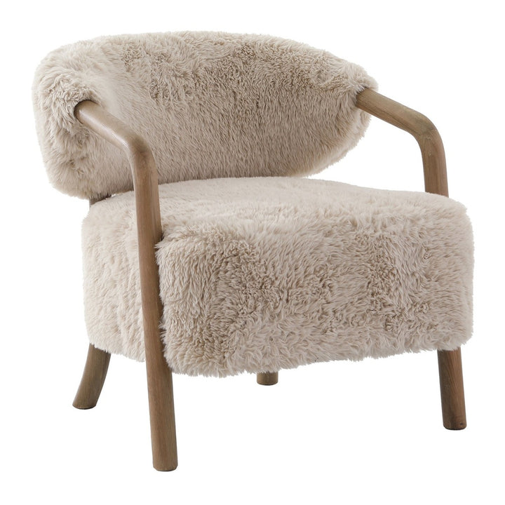 Cotswold Lion Faux Sheepskin Accent Chair Keiichi 3