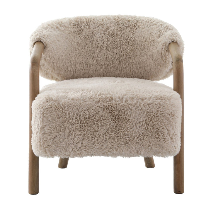 Cotswold Lion Faux Sheepskin Accent Chair Keiichi 1