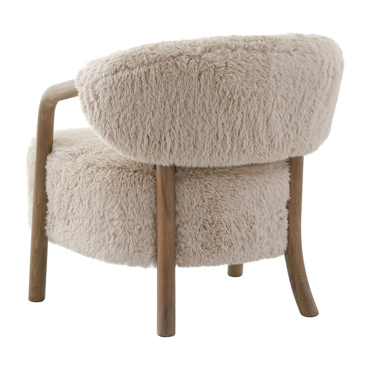 Cotswold Lion Faux Sheepskin Accent Chair Keiichi 5