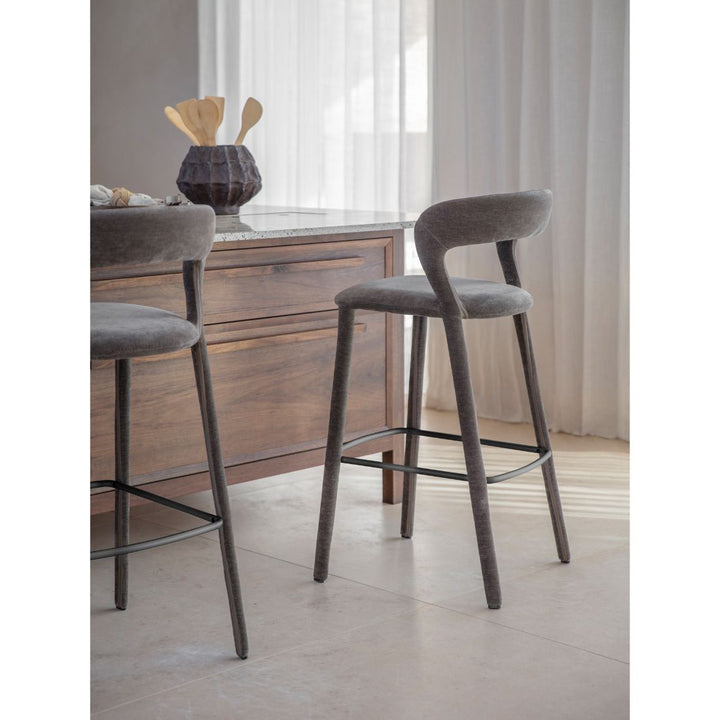 Cruise Upholstered Bar Stool - Grey
