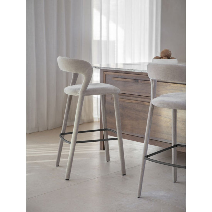 Cruise Upholstered Bar Stool - Taupe