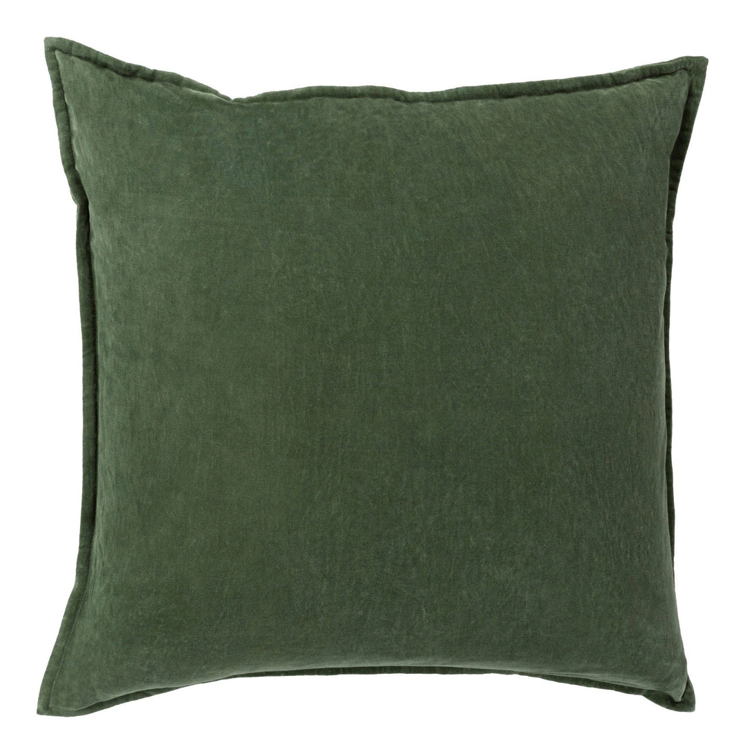 Cotton Velvet Cushion 51x51cm - Olive Keiichi 1