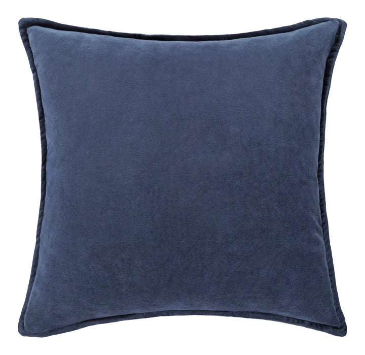 Cotton Velvet Cushion 51x51cm - Navy Keiichi 1