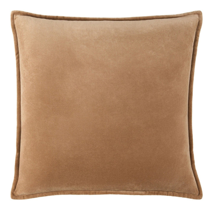 Cotton Velvet Cushion 51x51cm - Cappuccino Keiichi 1