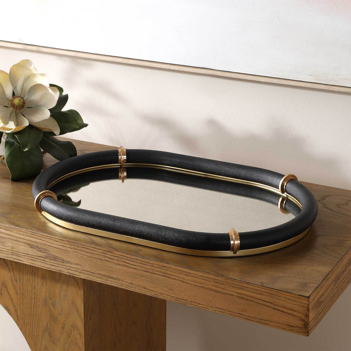 Cyprus Black Oval Tray