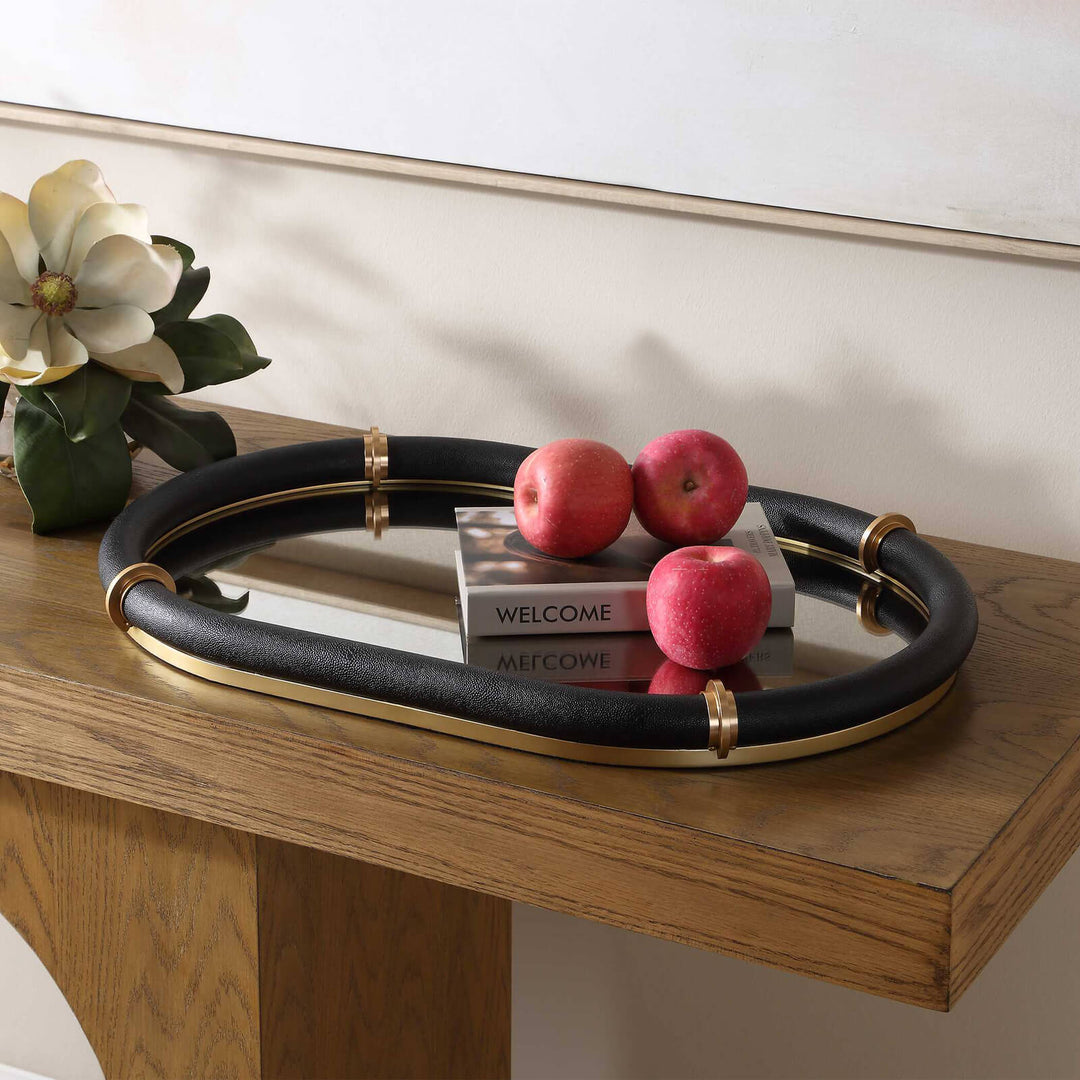 Cyprus Black Oval Tray