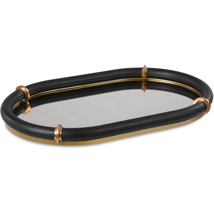 Cyprus Black Oval Tray