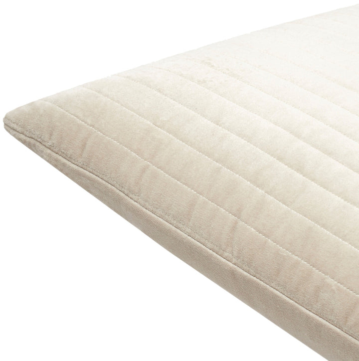 Digby Velvet Cushion 51x51cm - Oatmeal Keiichi 3