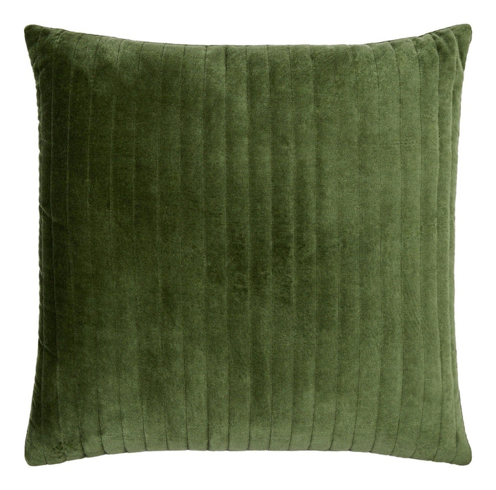 Digby Velvet Cushion 51x51cm - Forest Green Keiichi 1