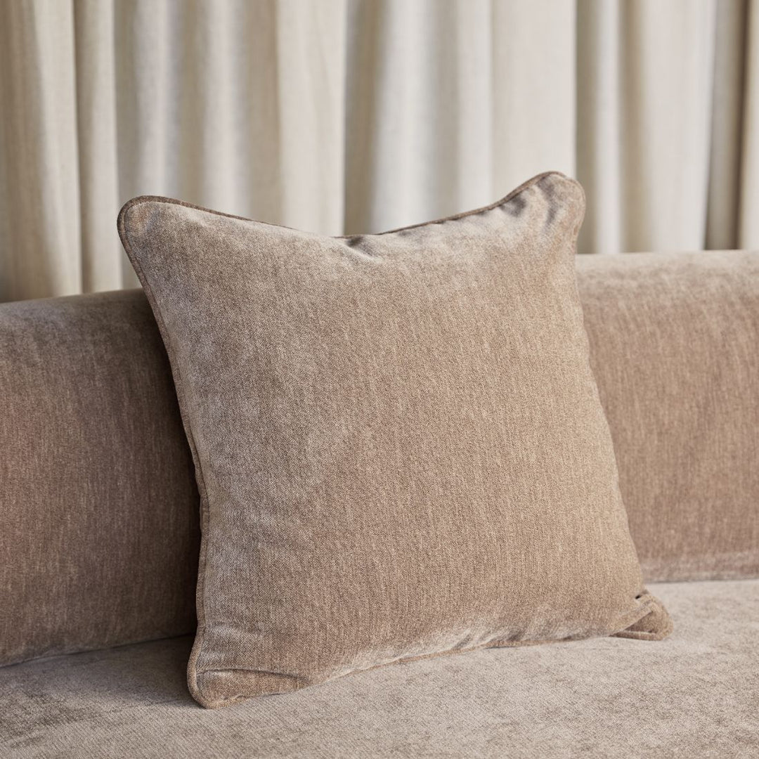 Eden Cushion 47x47cm - Mocha Velvet