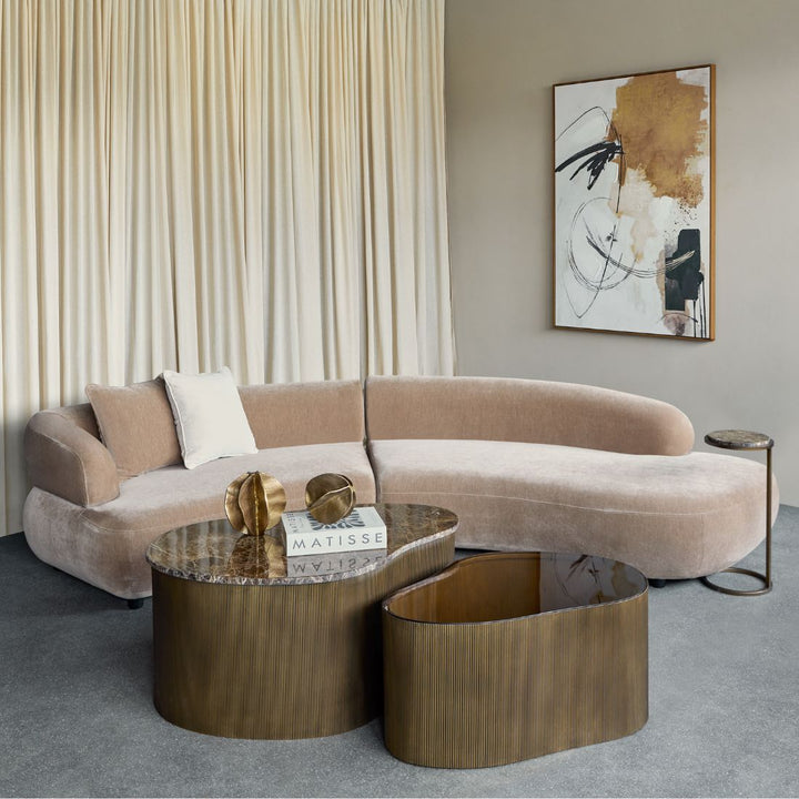 Eden Modular Sofa - Mocha Velvet