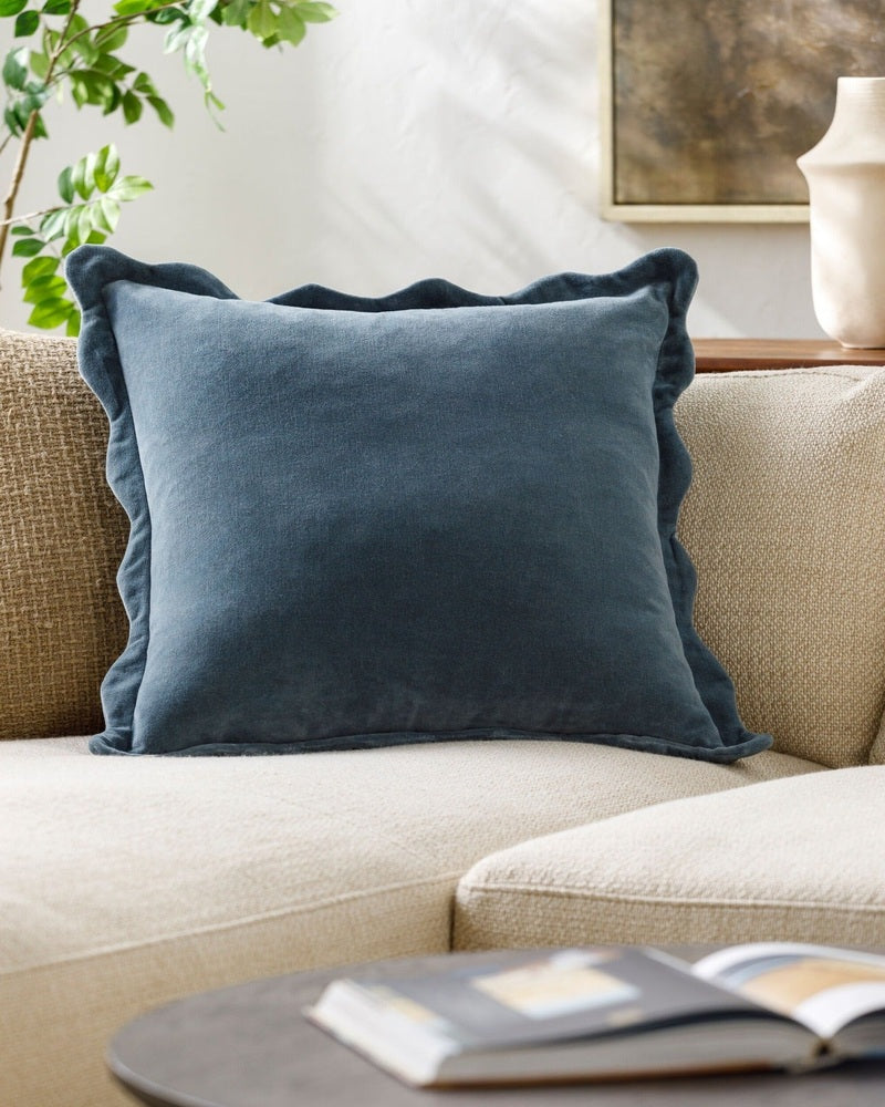 Effervescent Woven Cushion 51x51cm - Dusky Indigo Keiichi 3