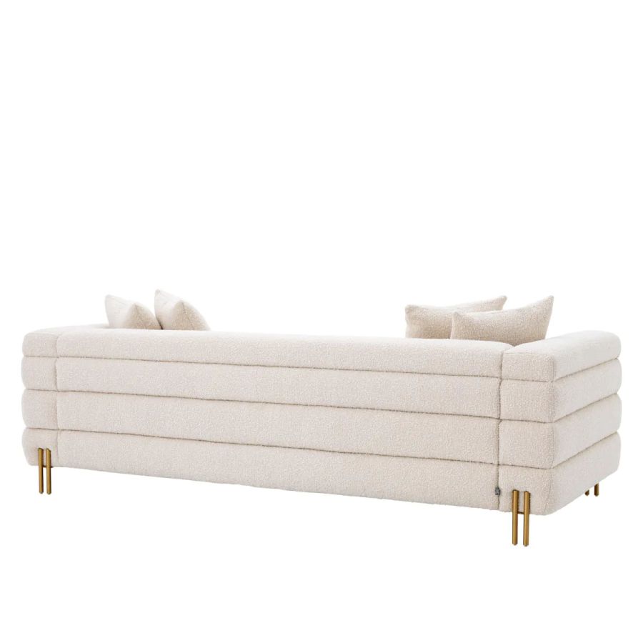 Eichholtz York 3 Seater Sofa in Boucle Cream