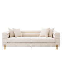 Eichholtz York 3 Seater Sofa in Boucle Cream