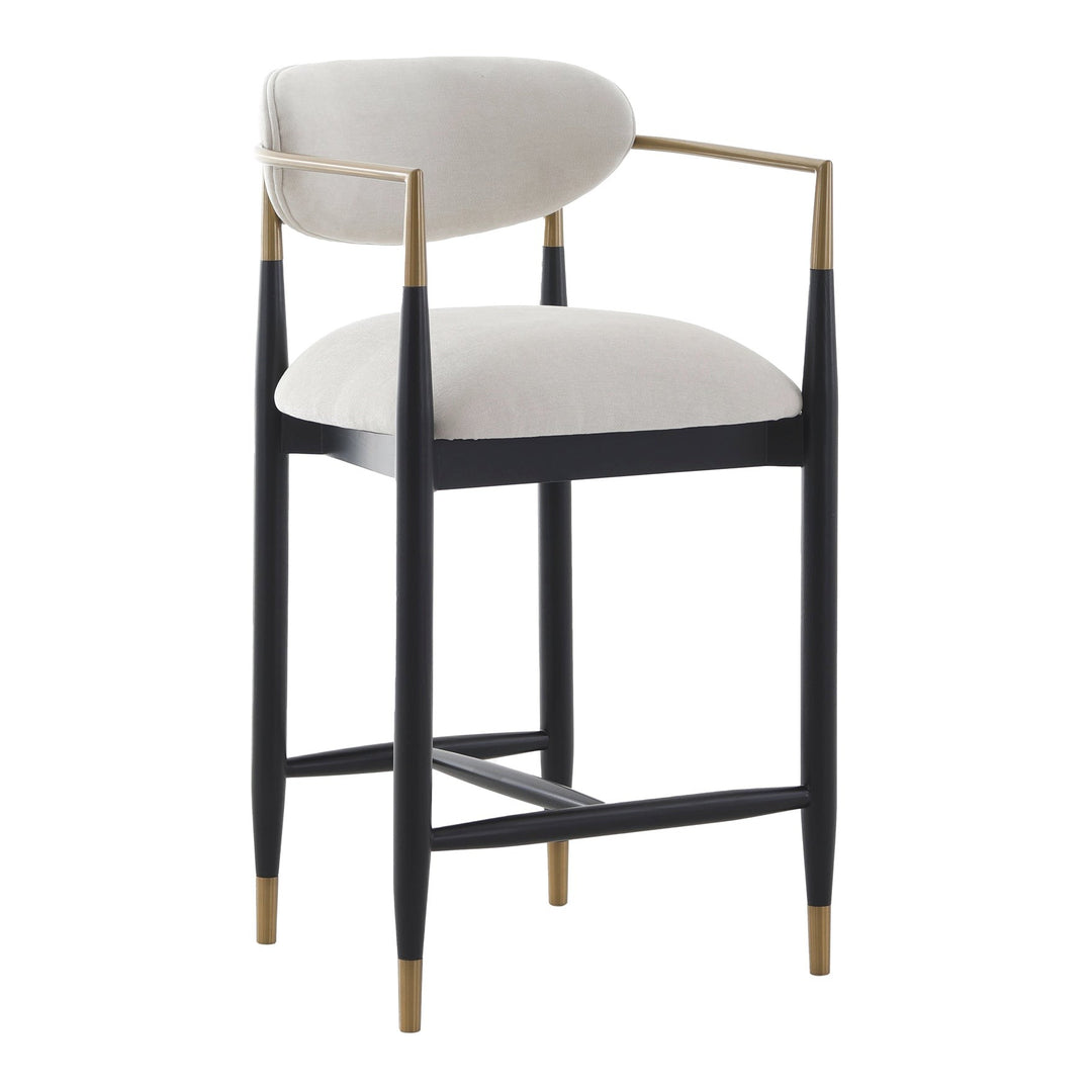 Soho Counter Stool - Ebony & Brass Keiichi 3