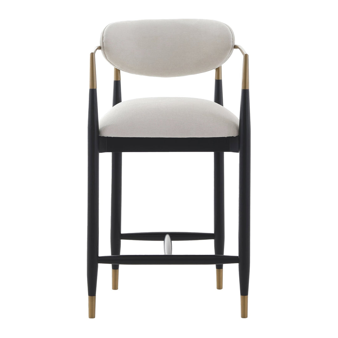 Soho Counter Stool - Ebony & Brass Keiichi 1