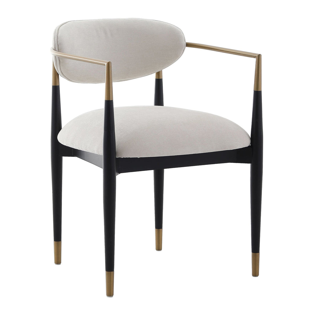 Soho Dining Chair - Ebony & Brass Keiichi 3