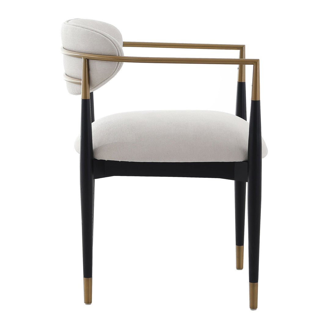 Soho Dining Chair - Ebony & Brass Keiichi 4