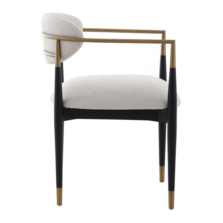 Soho Dining Chair - Ebony & Brass Keiichi 4