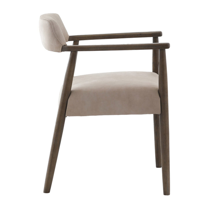 Stonehouse Italian Leather Dining Chair - Taupe Keiichi 5