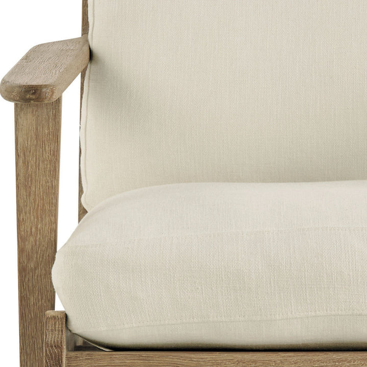 Jules Armchair - Ecru Cotton Linen