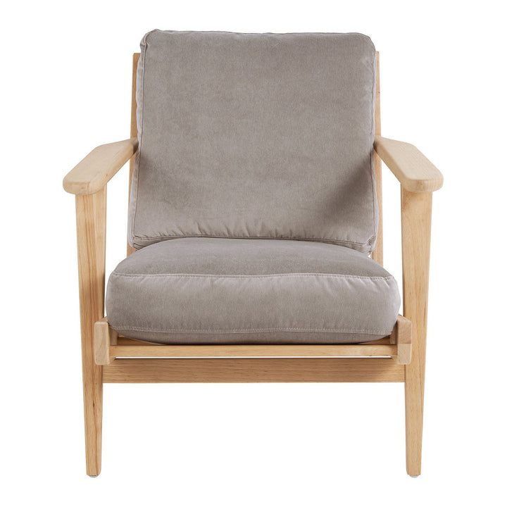Jules Armchair - Pearl Grey Velvet