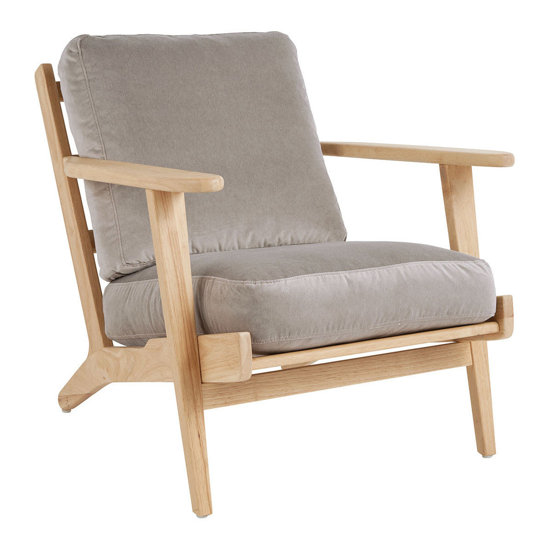 Jules Armchair - Pearl Grey Velvet