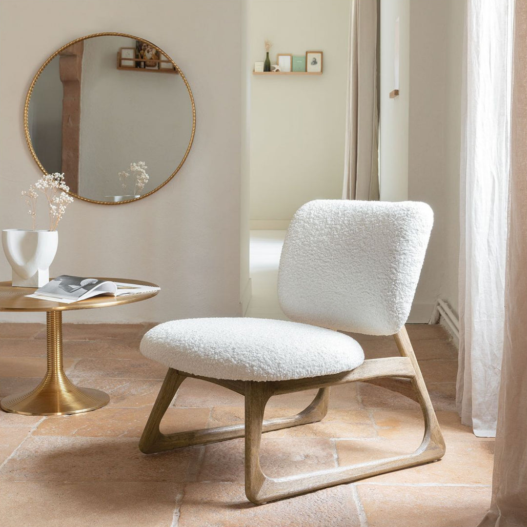 Lina Armchair - Cream Boucle