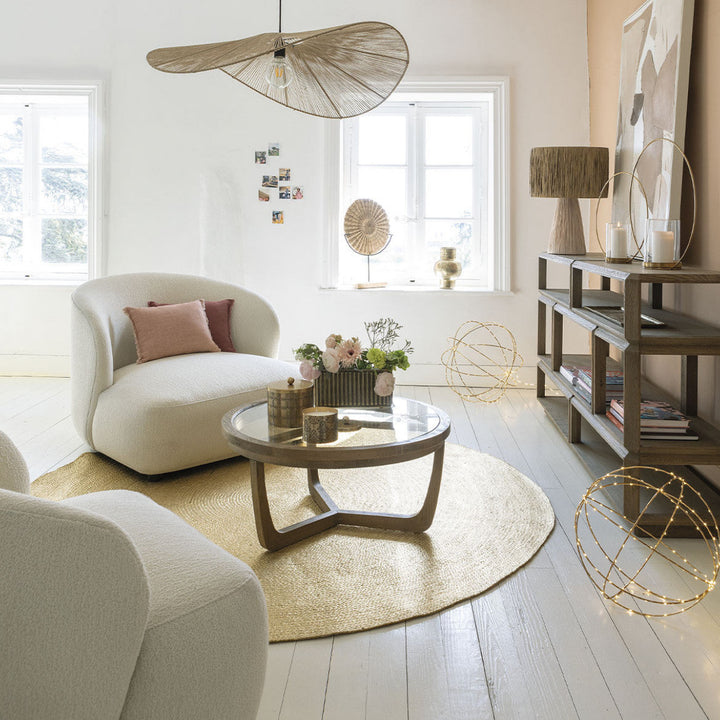 Lisette Boucle Armchair - Cream