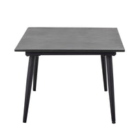 Bloomingville Outdoor Pavone Cement Coffee Table in Black