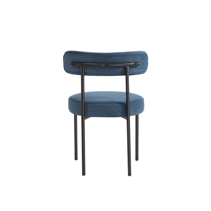 Flora Set of 2 Dining Chairs (Crib 5) - Blue Velvet