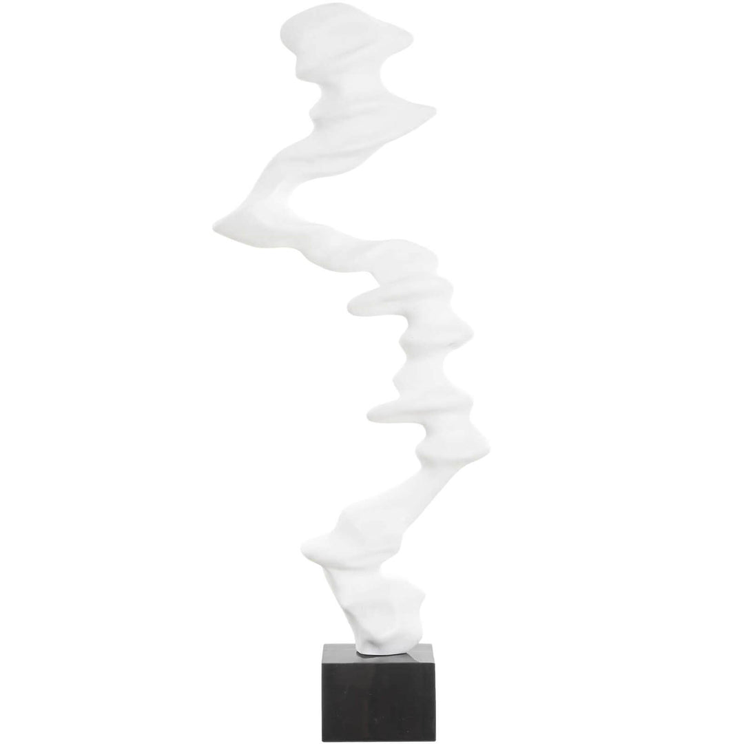 Flux Indoor Outdoor White Sculpture