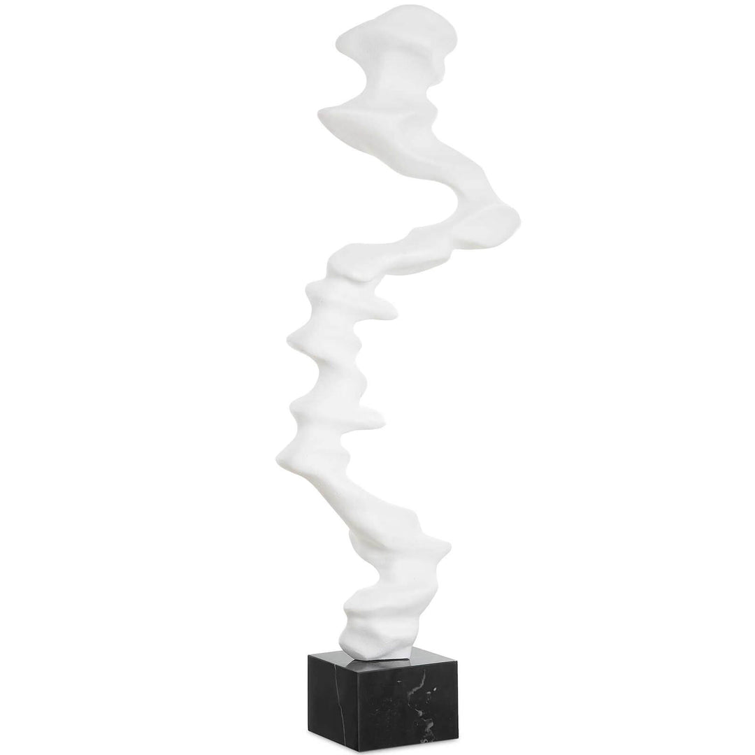 Flux Indoor Outdoor White Sculpture