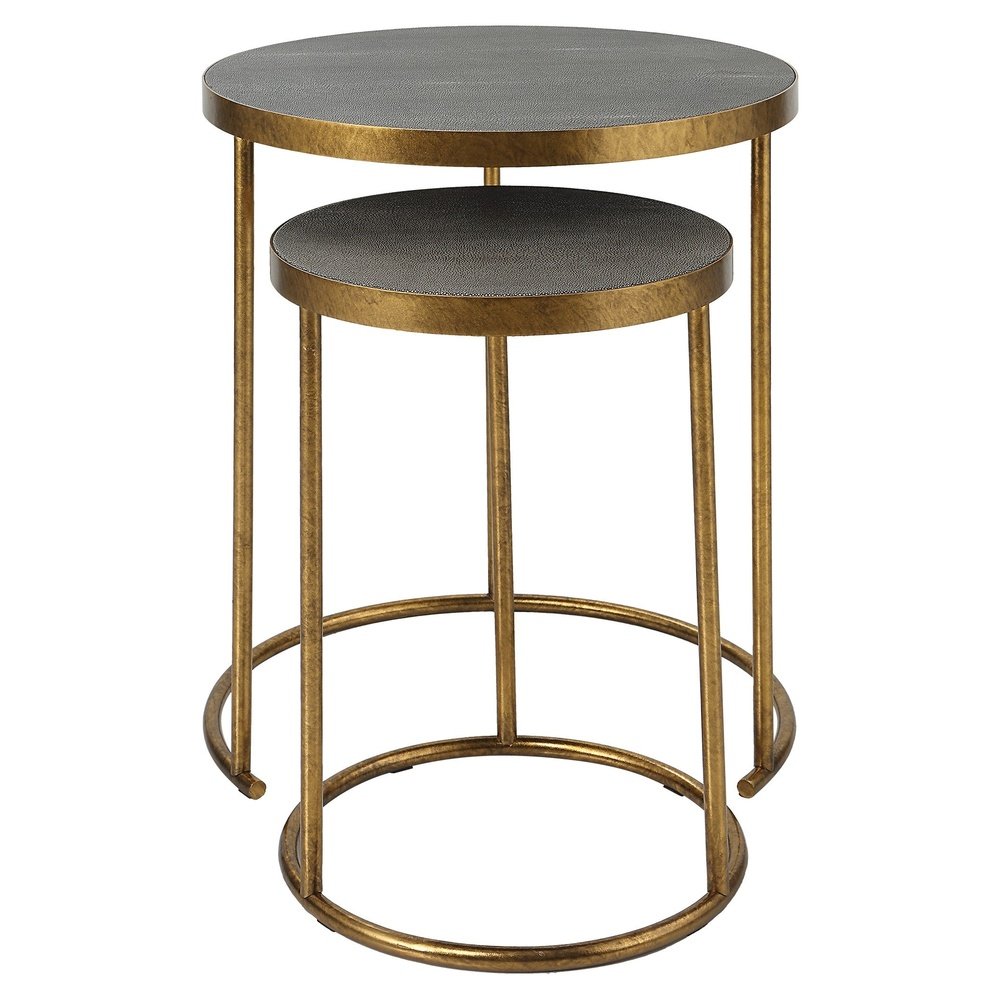 Uttermost Aragon Brass Nesting Tables - Set of 2