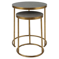 Uttermost Aragon Brass Nesting Tables - Set of 2