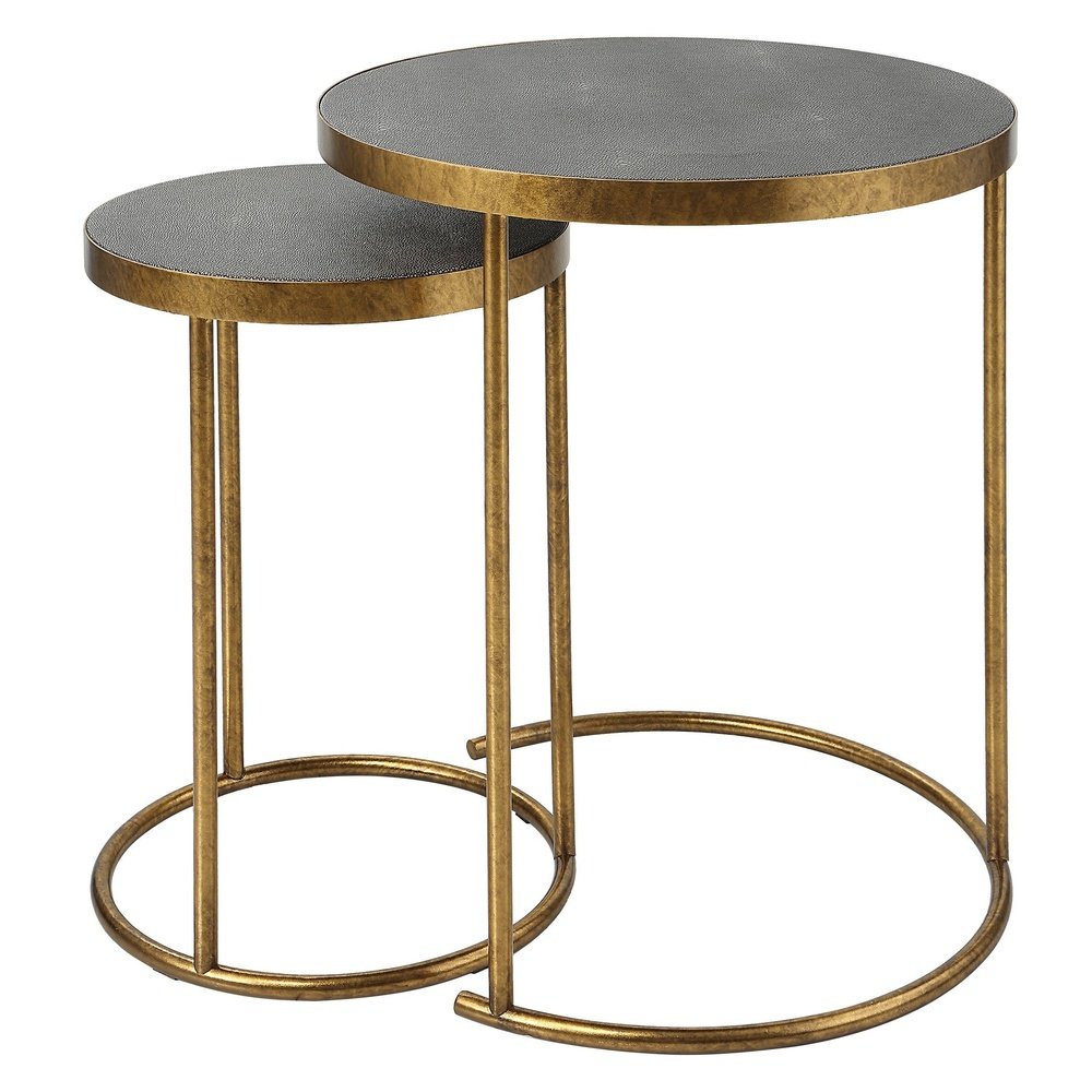 Uttermost Aragon Brass Nesting Tables - Set of 2