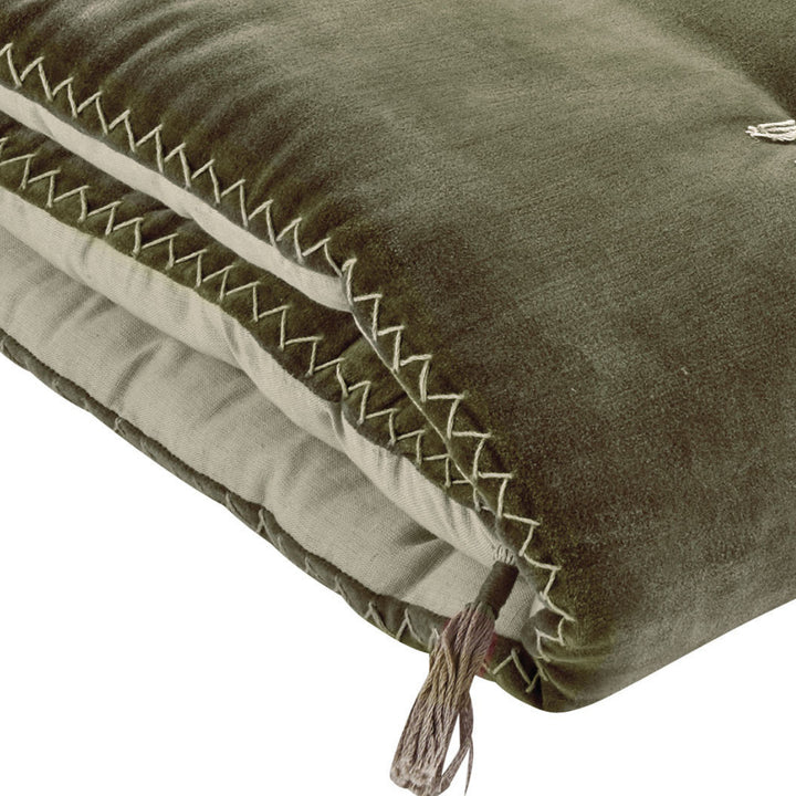 Matteo Velvet Blanket Bedspread - Khaki