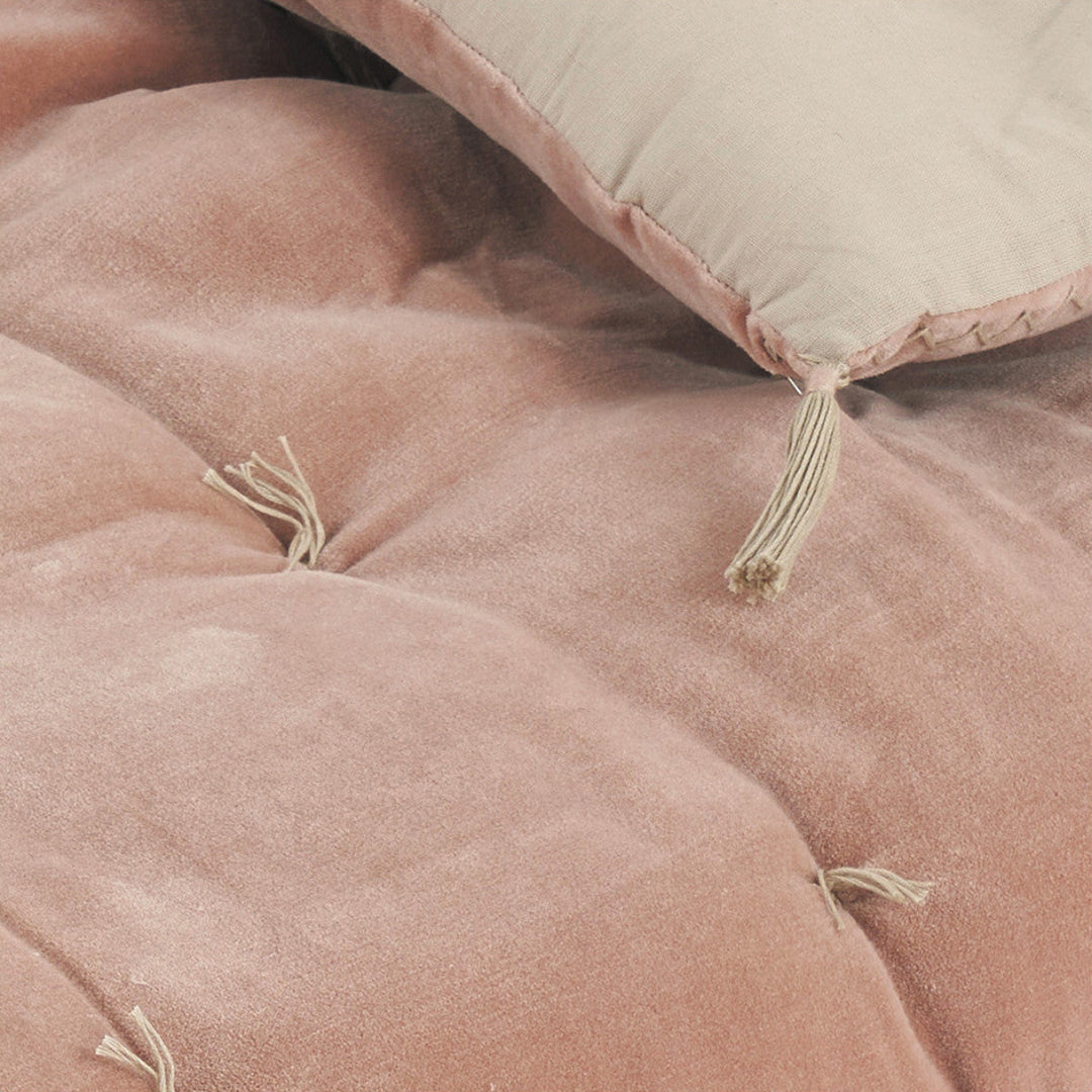 Matteo Velvet Blanket Bedspread - Pink