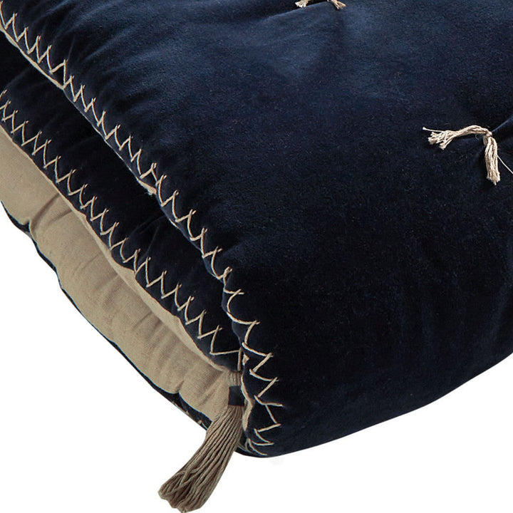Matteo Velvet Blanket Bedspread - Midnight Blue