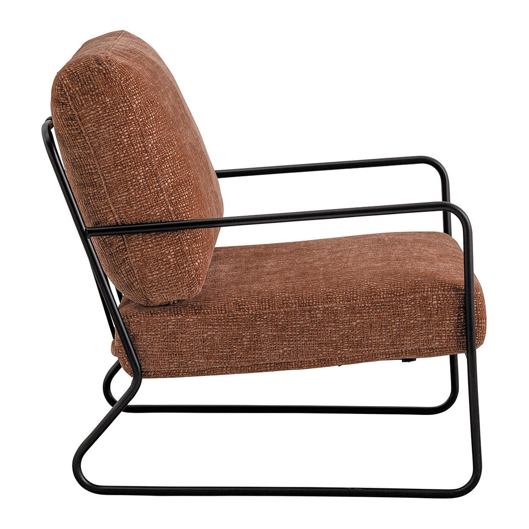 Gaspard Armchair - Rosewood Jacquard Velvet
